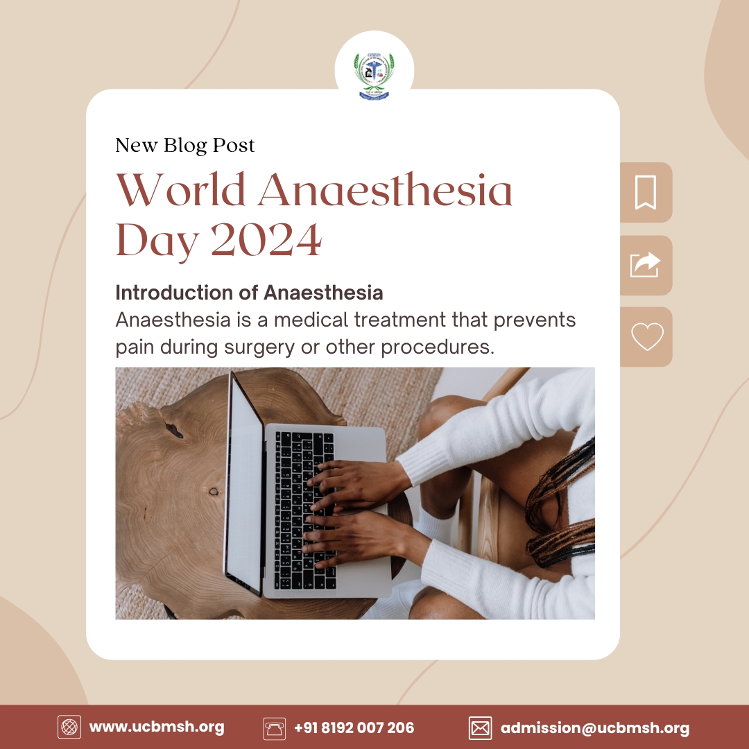 World Anesthesia Day 2024 Uttaranchal (P.G.) College of BioMedical